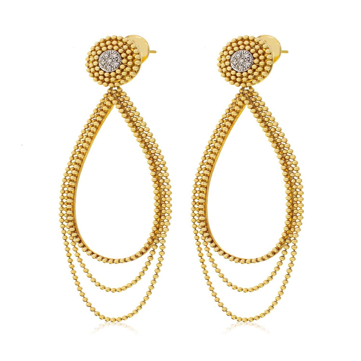 Aros Oro Amarillo 18kt Diamantes-2