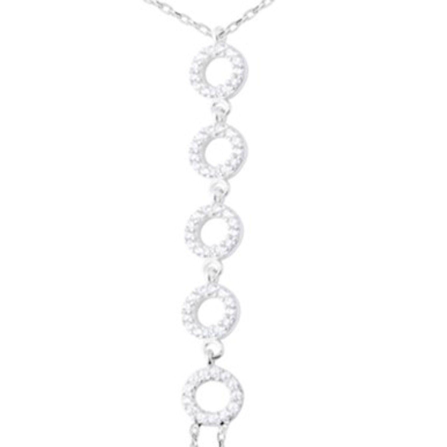 Pulsera de Plata Esterlina 925 Cinco Círculos-2