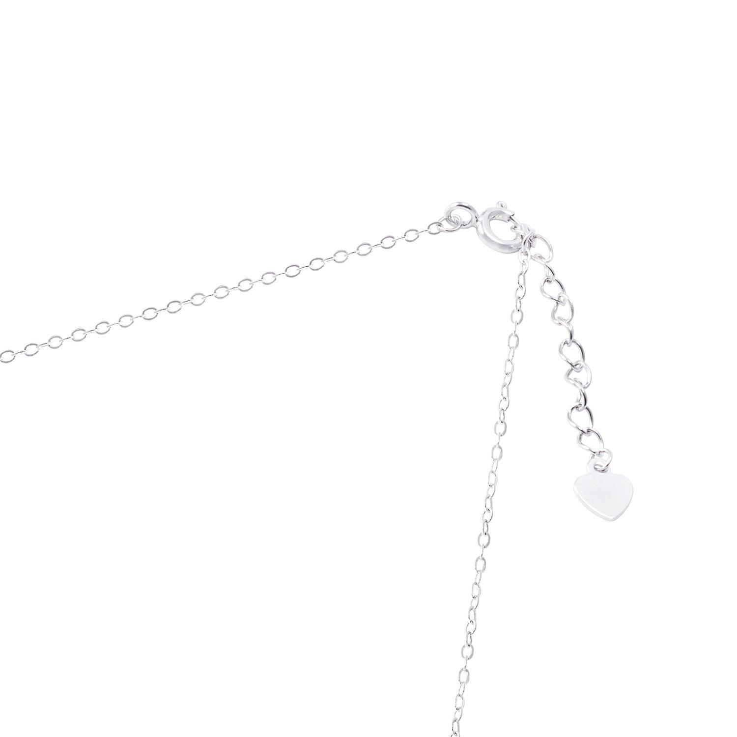 Collar de Plata Esterlina 925 Circulo Circón-2