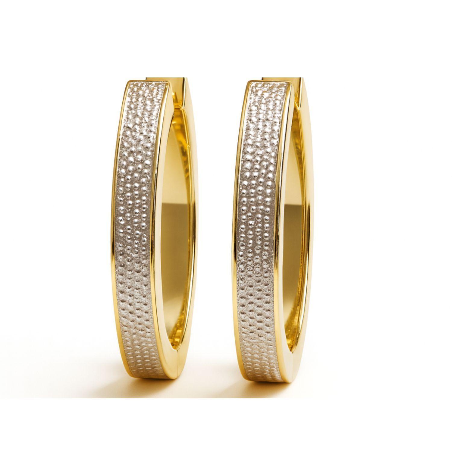 Aros Oro 18kt  Argolla Bicolor-2