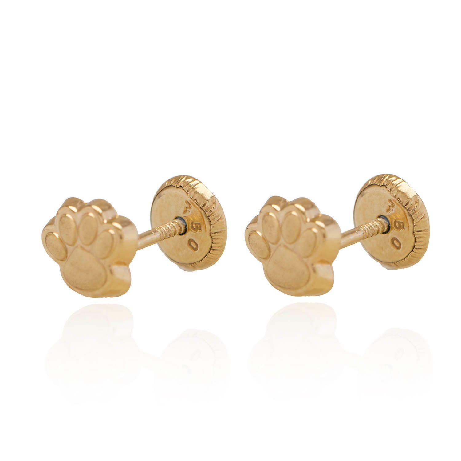 Aros de Oro 18 kt Garrita de Oso-0