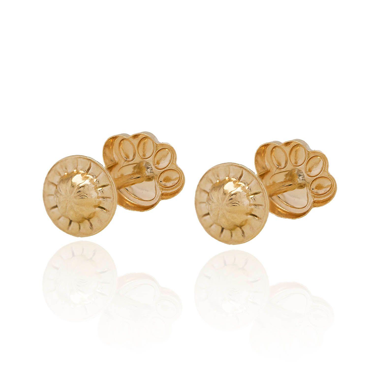 Aros de Oro 18 kt Garrita de Oso-2