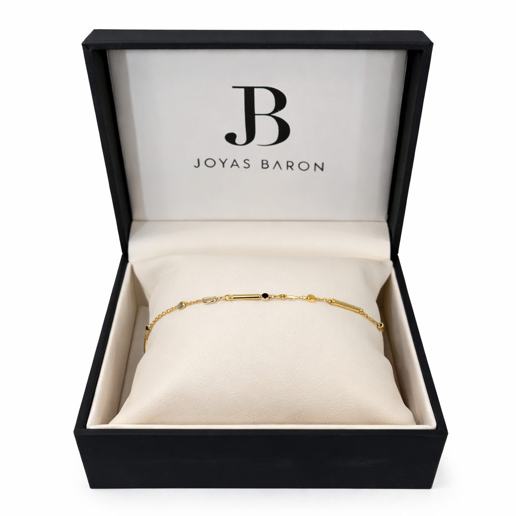 Pulsera Oro Amarillo 18kt Formas Geométricas-3