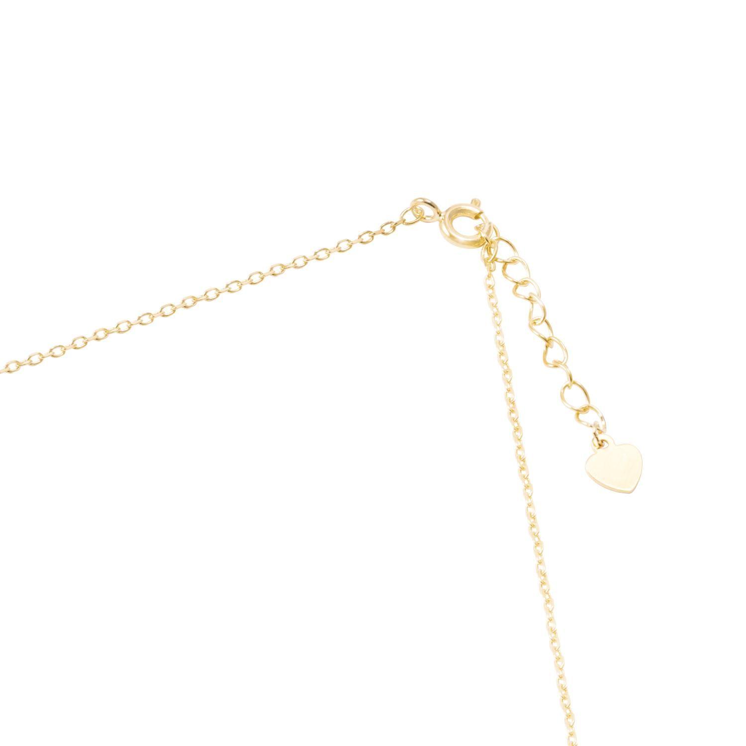 Collar Revestido en Oro 18kt Rectángulo Circonita-2