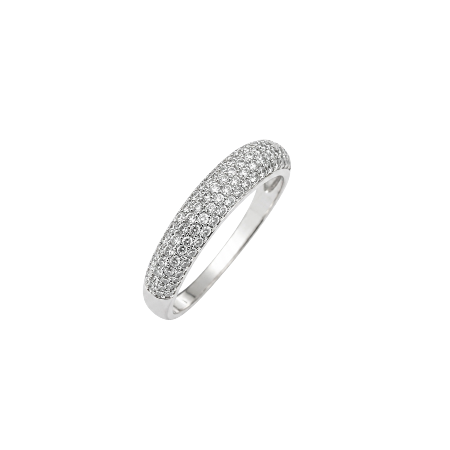 Anillo de Plata Esterlina 925 Riel 4 Circon-0