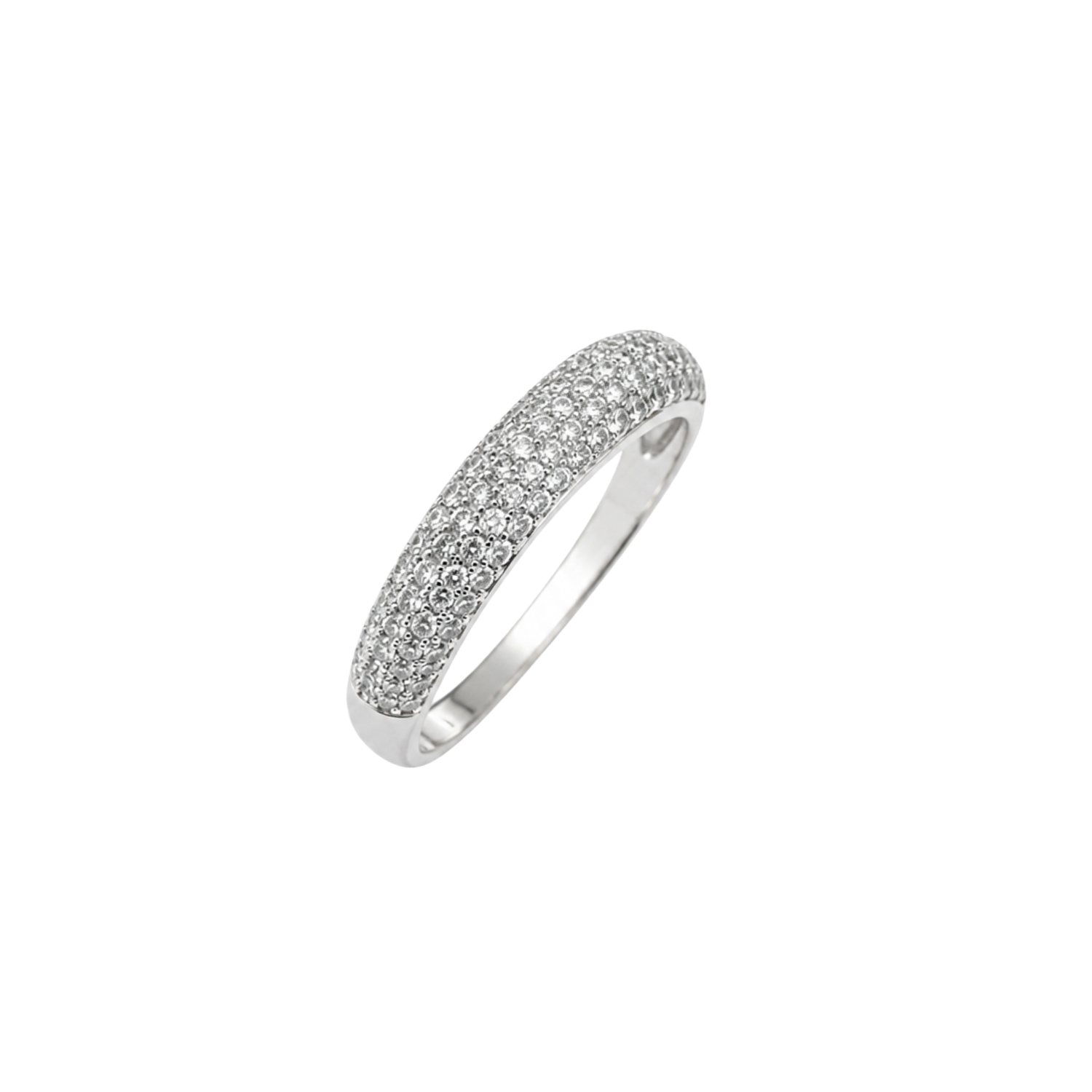 Anillo de Plata Esterlina 925 Riel 4 Circon-2
