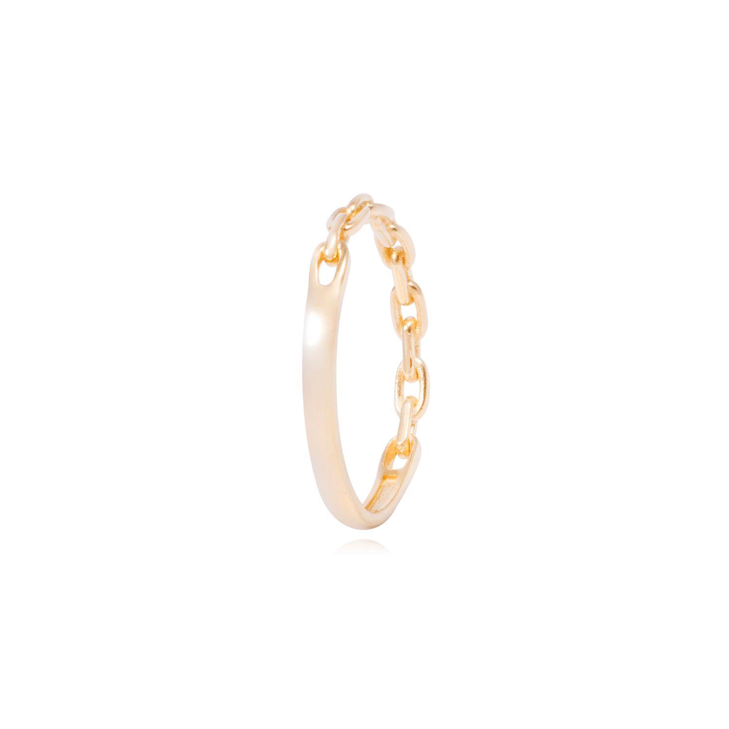 Anillo Oro Amarillo 18kt Eslabones Entrelazados-2