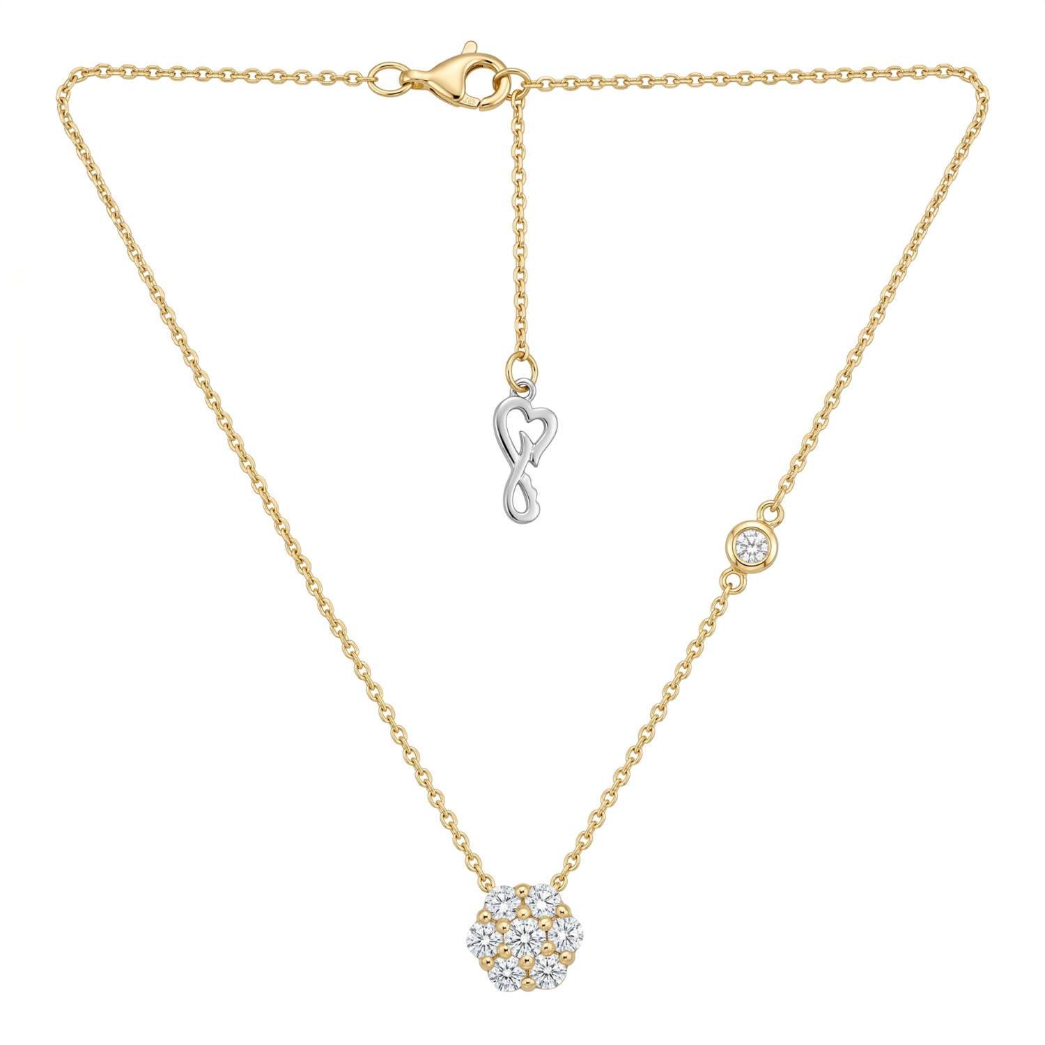 Collar Oro Amarillo 18kt Diamantes 54 Pts-2
