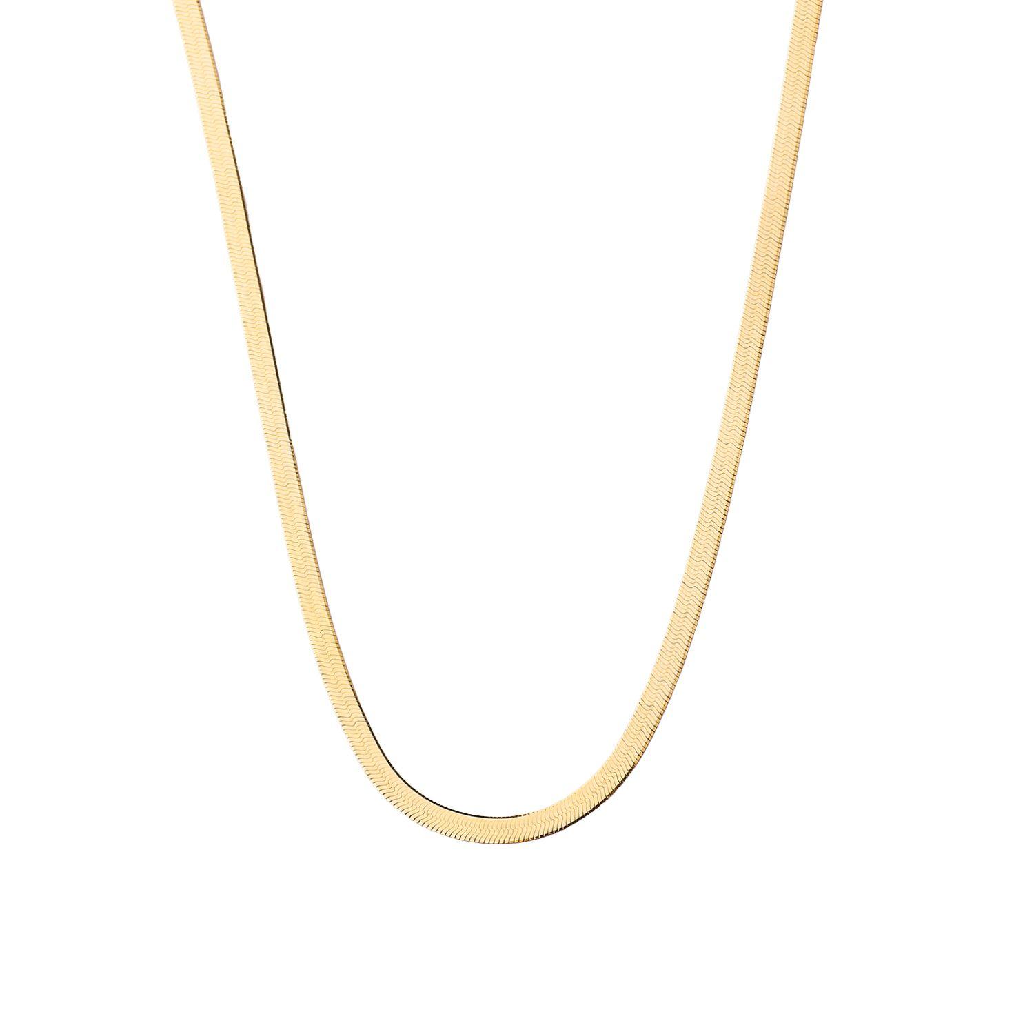 Collar de Oro 18kt Modelo Plano 1-2