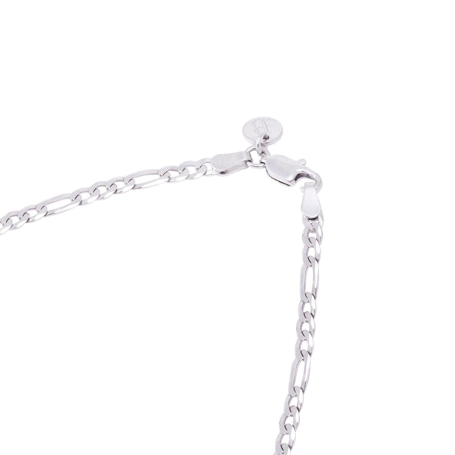 Cadena de Plata Esterlina 925 con Eslabón Estilo Cartier-2