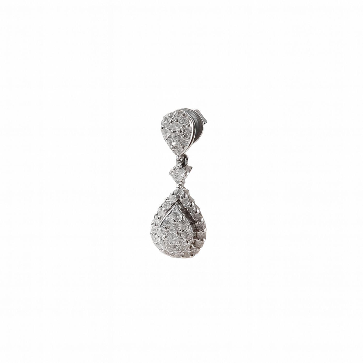 Aros Oro Blanco 18kt Diamantes 76 Pts | Danielle Costantini-2