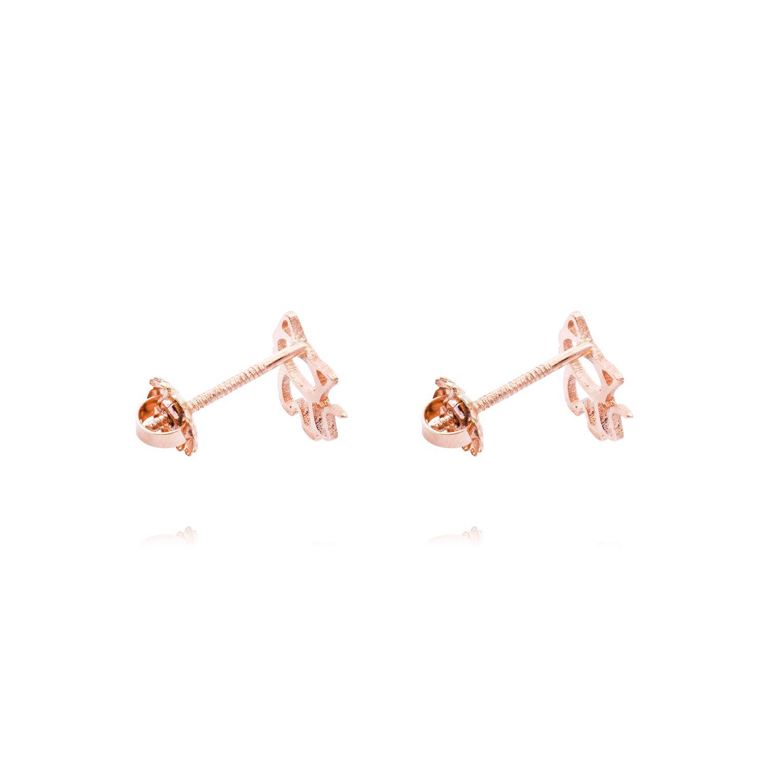 Aros Oro Miel 18kt Gato-2
