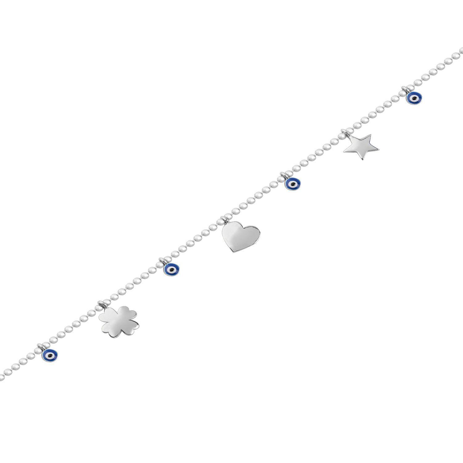 Pulsera de Plata Esterlina 925 Ojo Turco-1