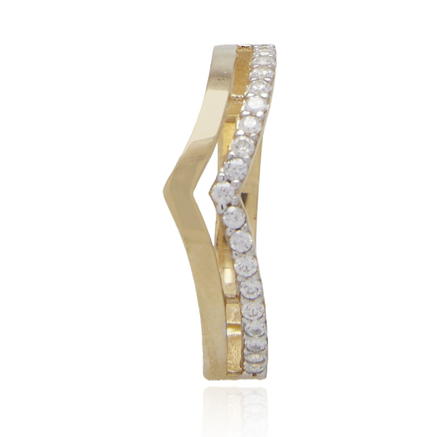 Anillo Compromiso de Oro 18Kt Corona Princess Circón-2