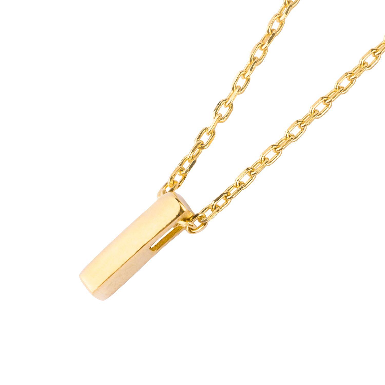 Collar de Oro 18kt Letra I-0