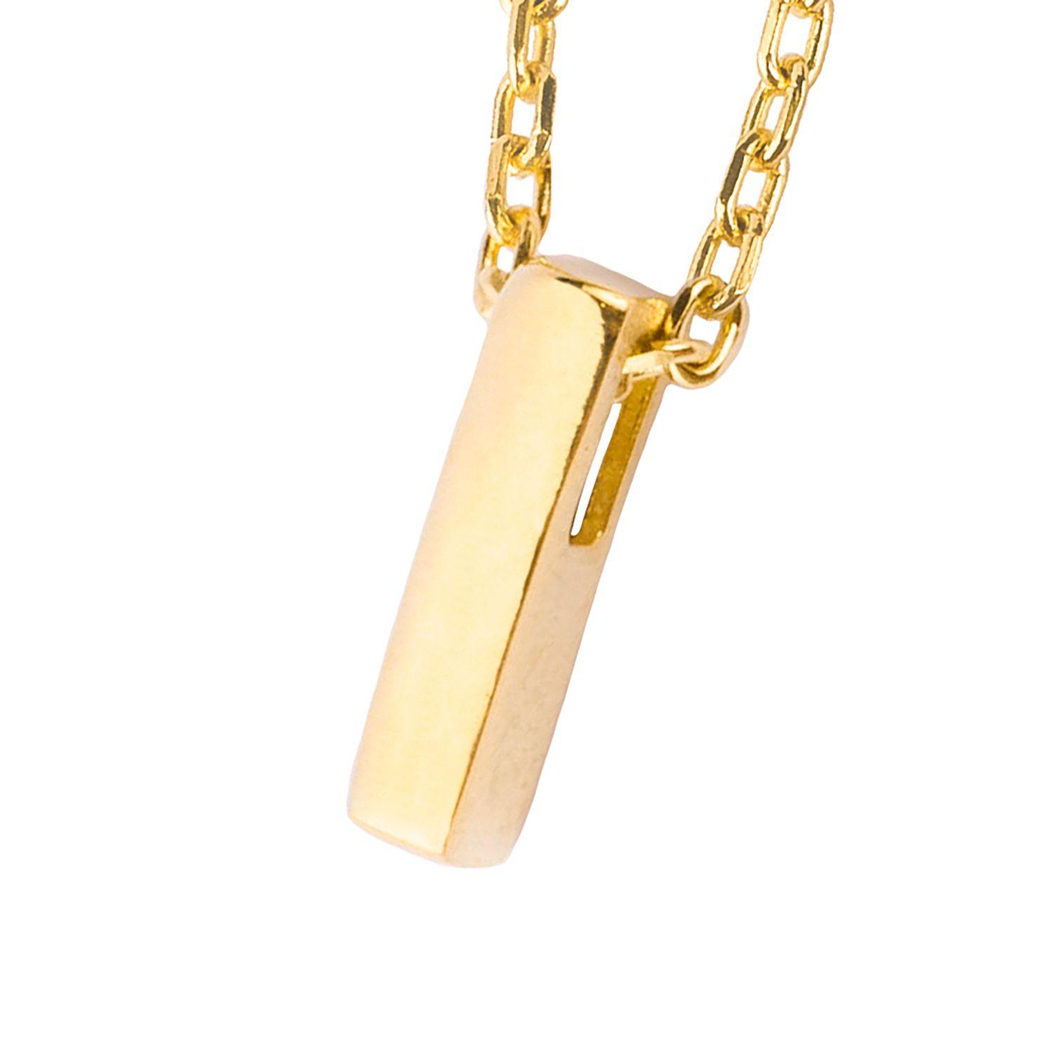 Collar de Oro 18kt Letra I-1
