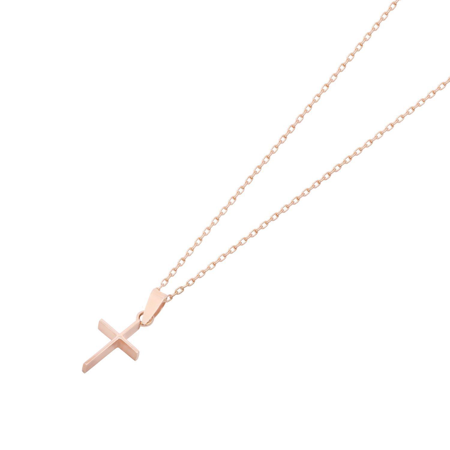 Colgante Oro Miel 18kt Cruz 10x20mm-2