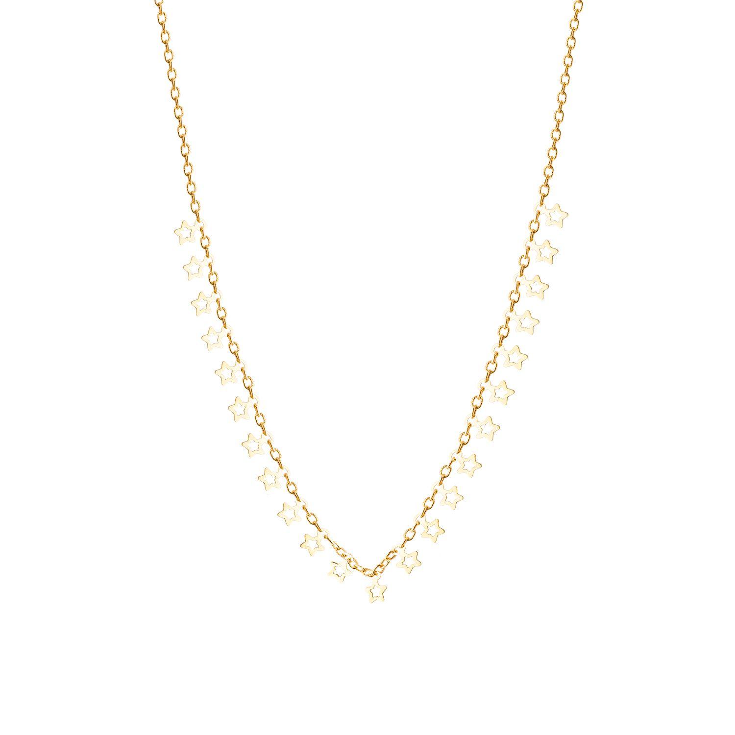 Collares de Oro 18kt Modelo Estrellas Colgantes-0