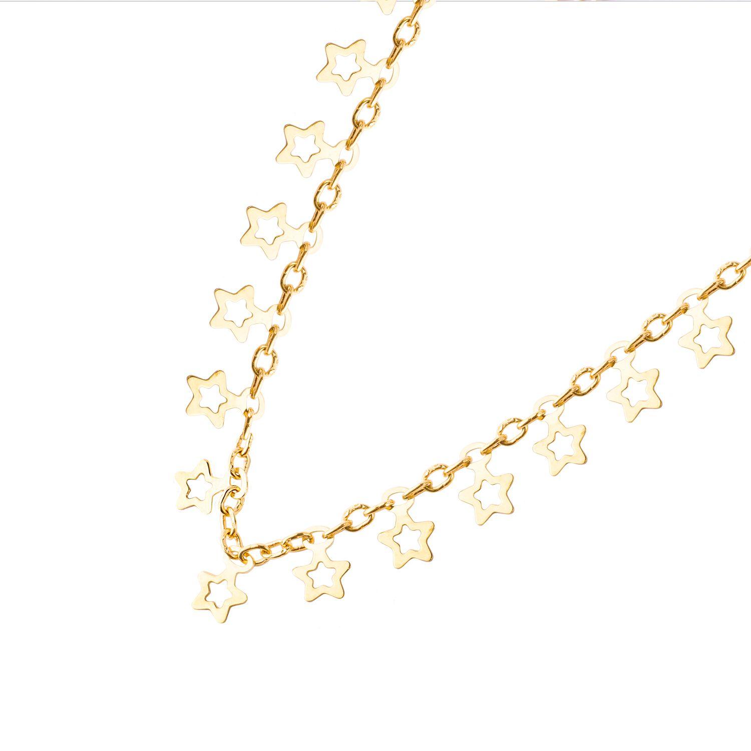 Collares de Oro 18kt Modelo Estrellas Colgantes-2