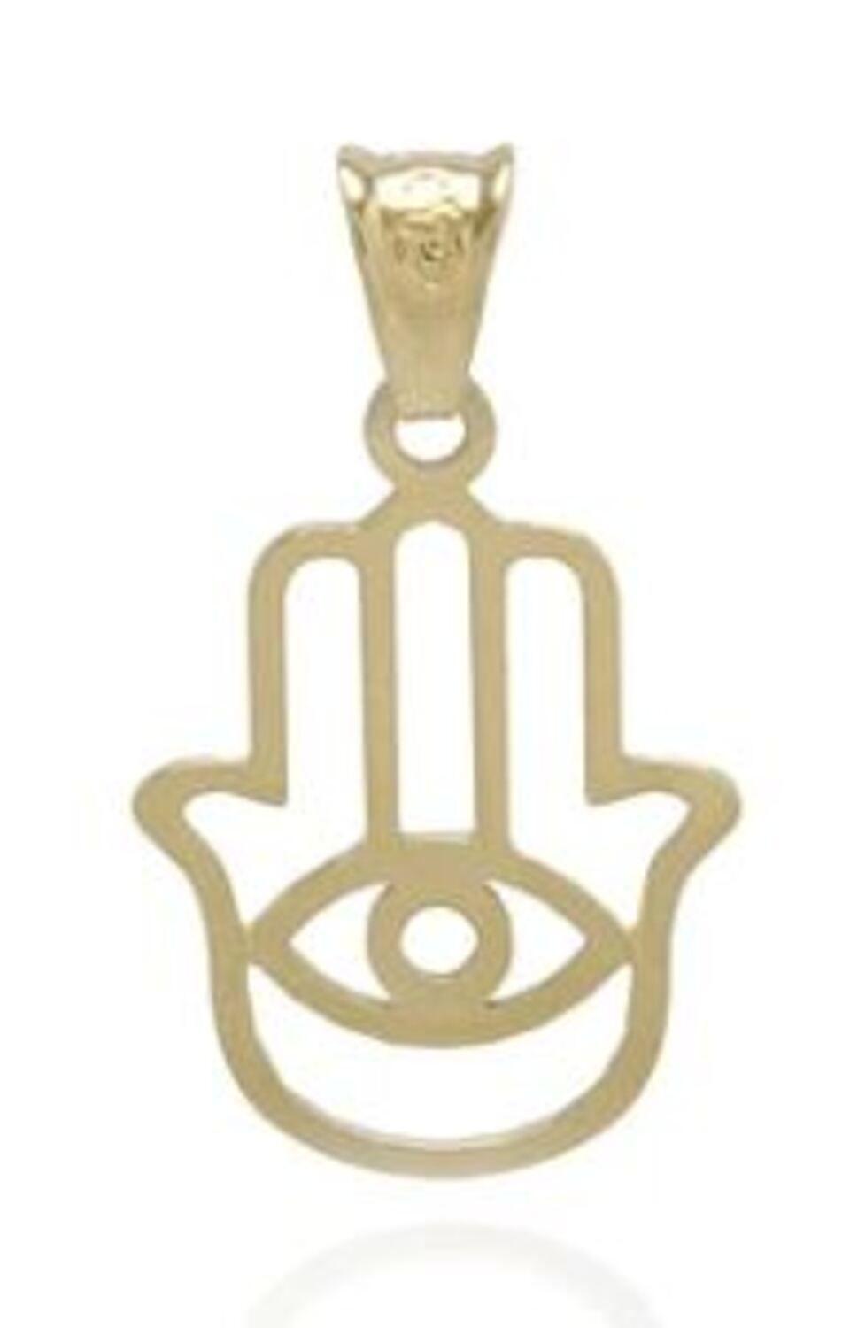Colgante de Oro 18 Kt Modelo Ojo Turco liso.-2