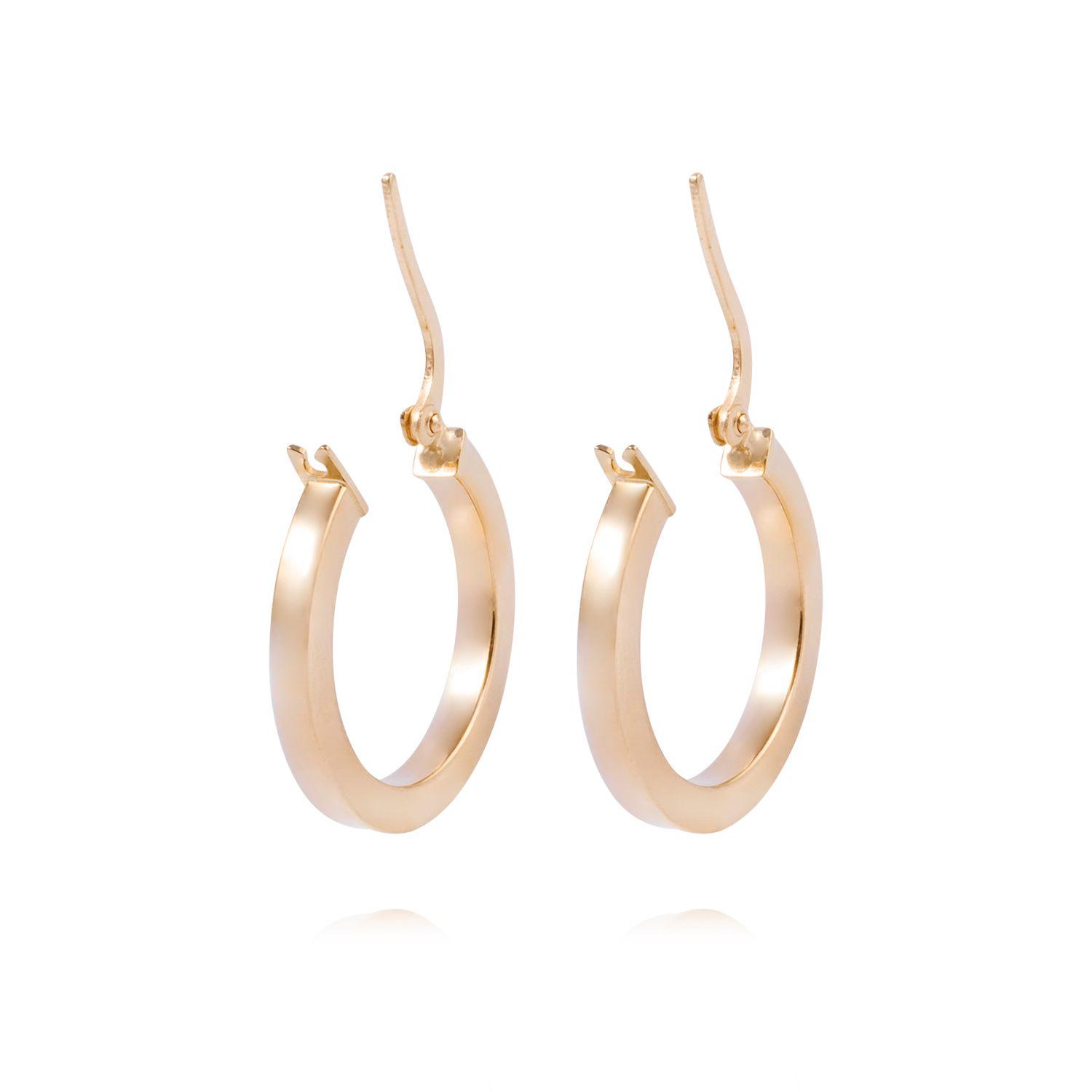 Aros de Oro 18kt Argolla 20 MM-2