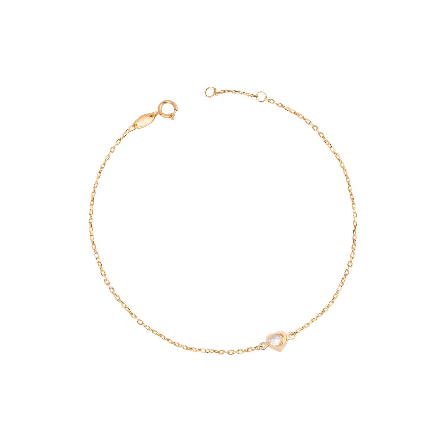 Pulseras de Oro 18kt Modelo Circón & Corazón-0