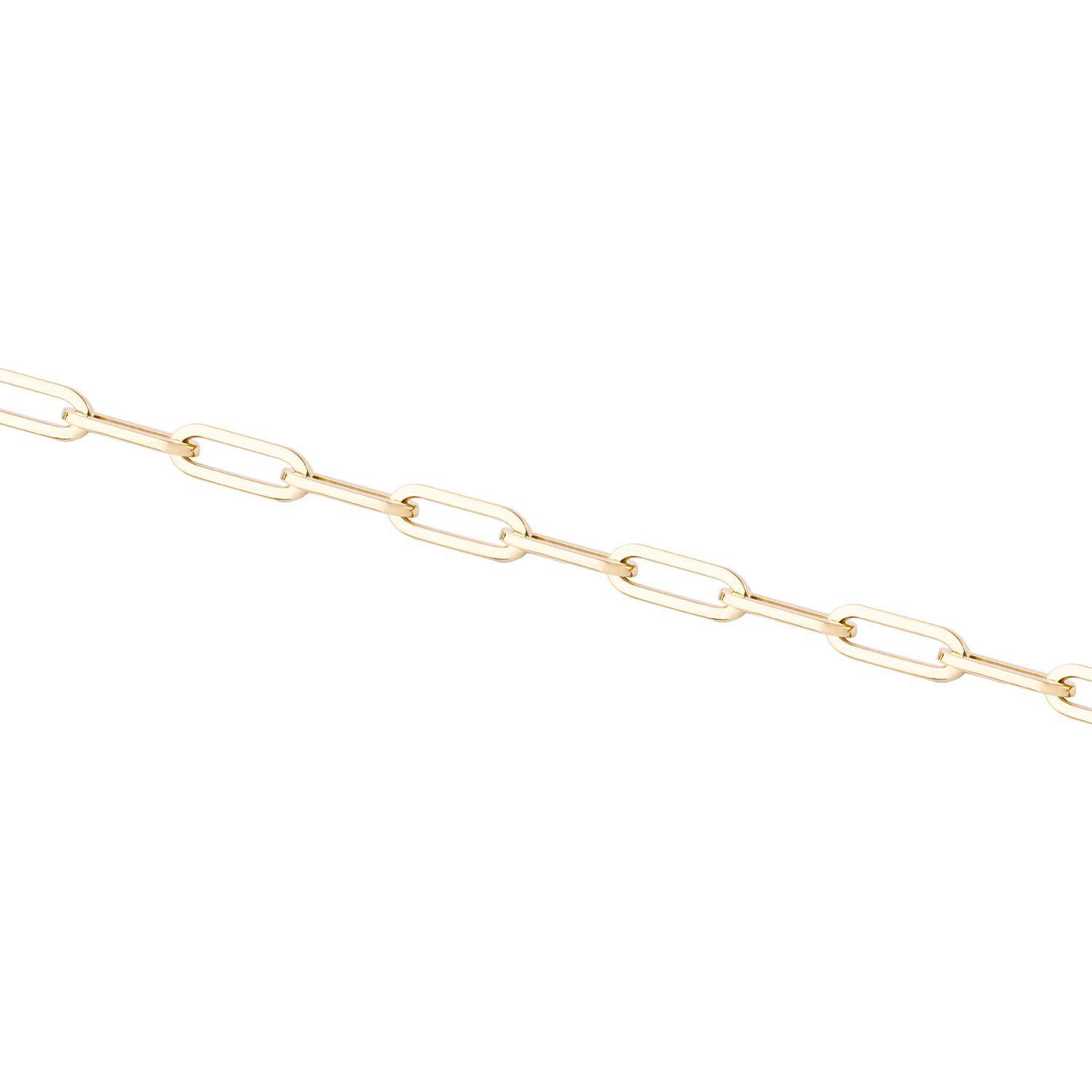 Pulsera de Oro 9kt Eslabones Largos-2
