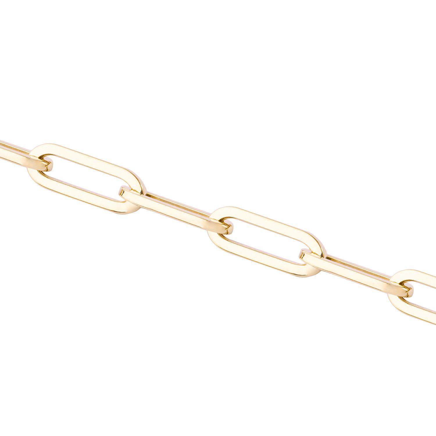 Pulsera de Oro 9kt Eslabones Largos-1