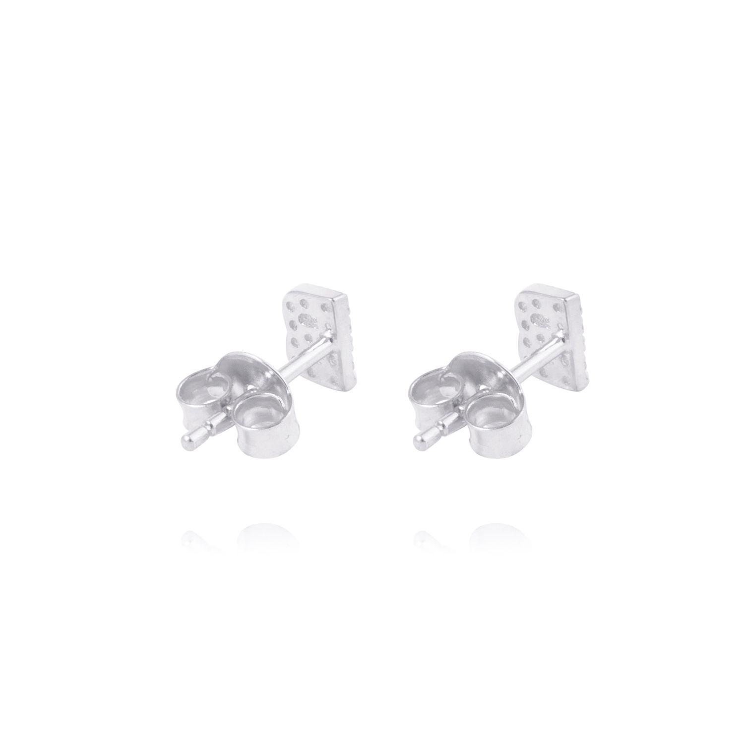 Aros de Plata Esterlina 925 Letra B-2