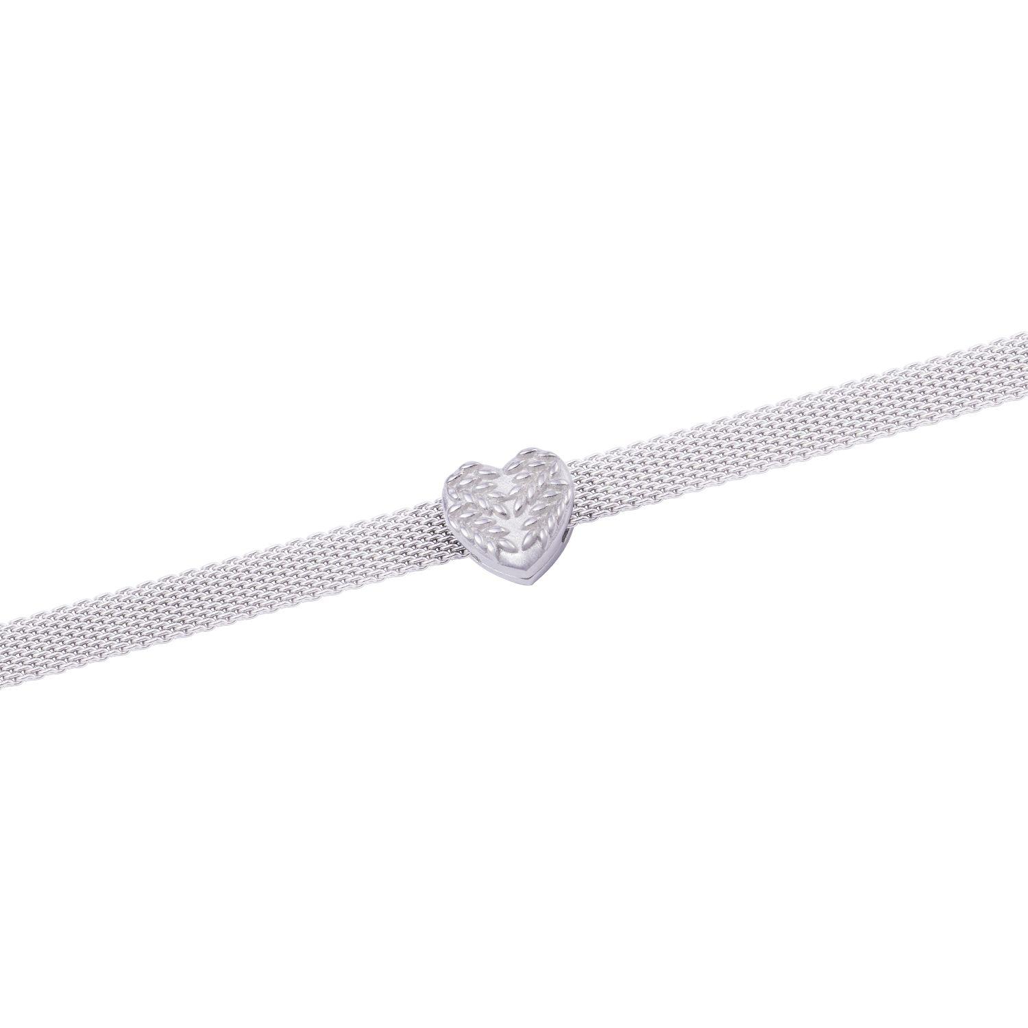 Dije de Plata broche Corazón Tallado-2