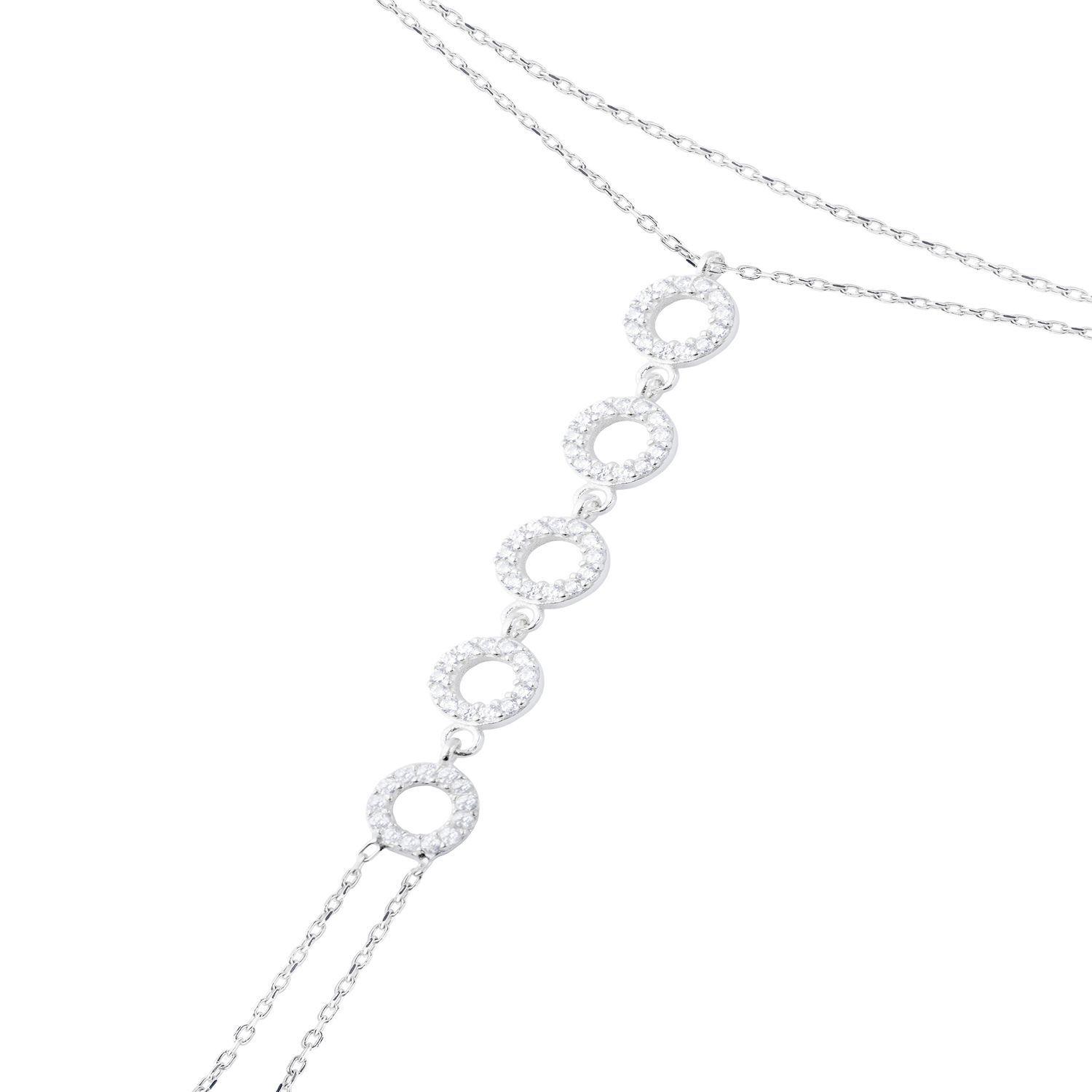 Pulsera de Plata Esterlina 925 Cinco Circulos-1