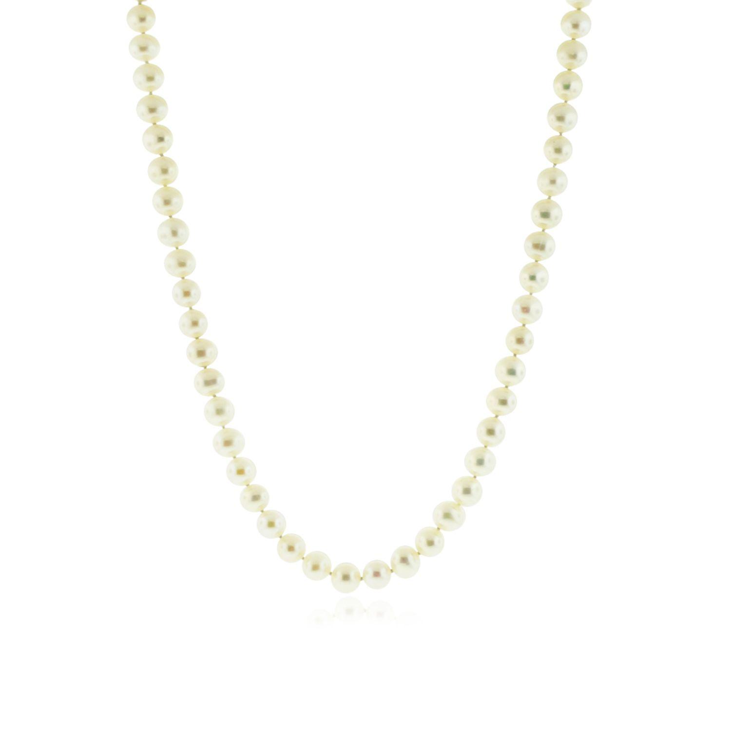 Collar de Oro 18kt Perla Cultivada 10mm-0