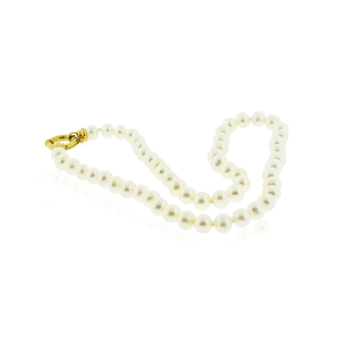 Collar de Oro 18kt Perla Cultivada 10mm-1