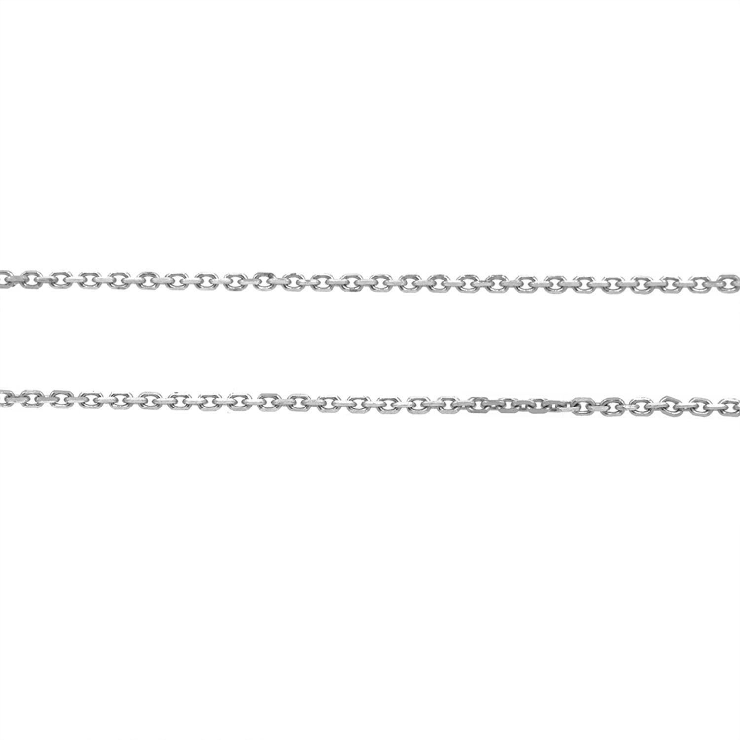 Cadena de Oro Blanco 18kt Limada9-3