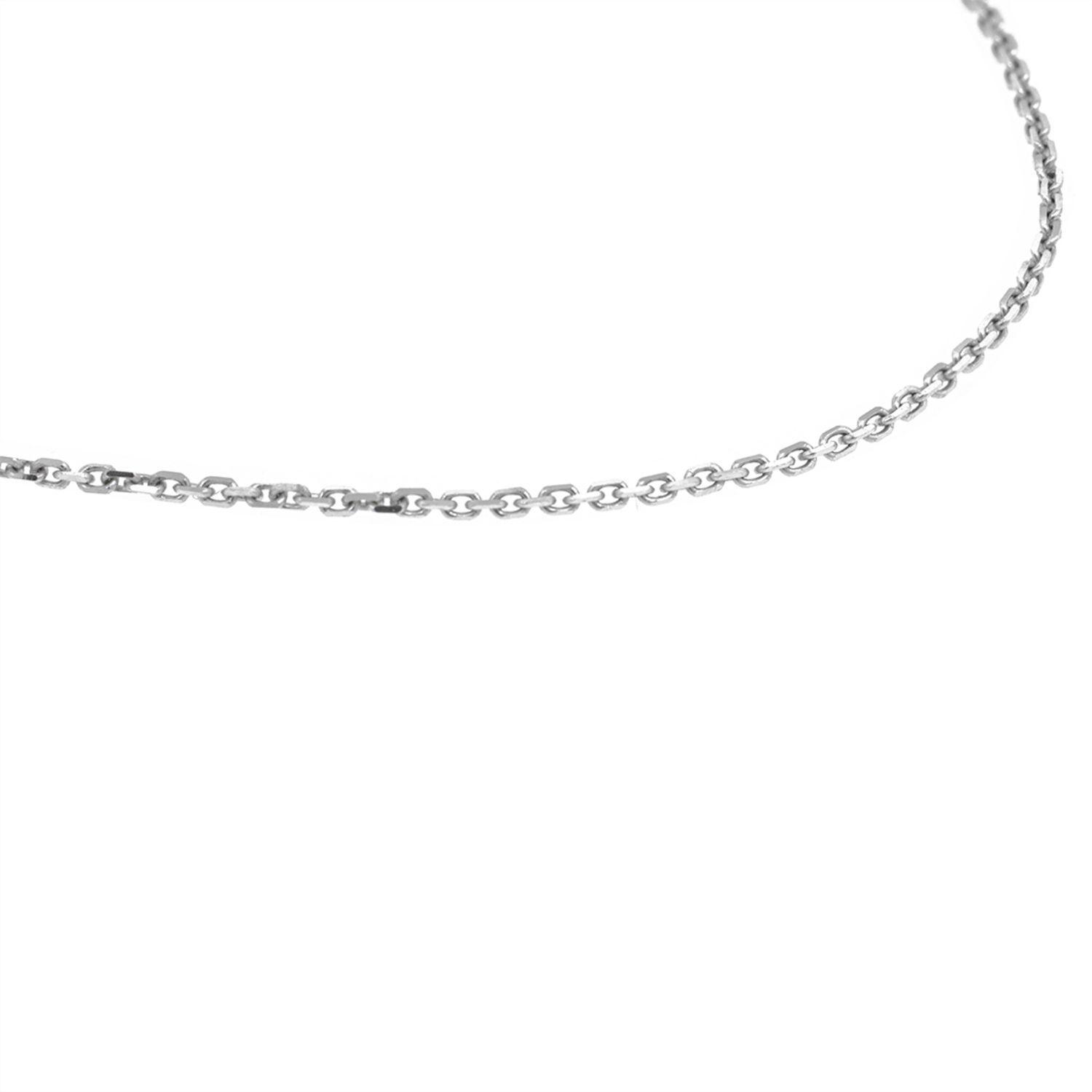 Cadena de Oro Blanco 18kt Limada9-4