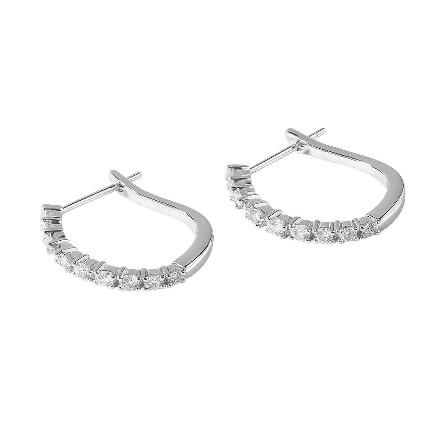 Aros Oro 18kt Diamantes 37 Pts es G/VS Corte Brillante 30074-0