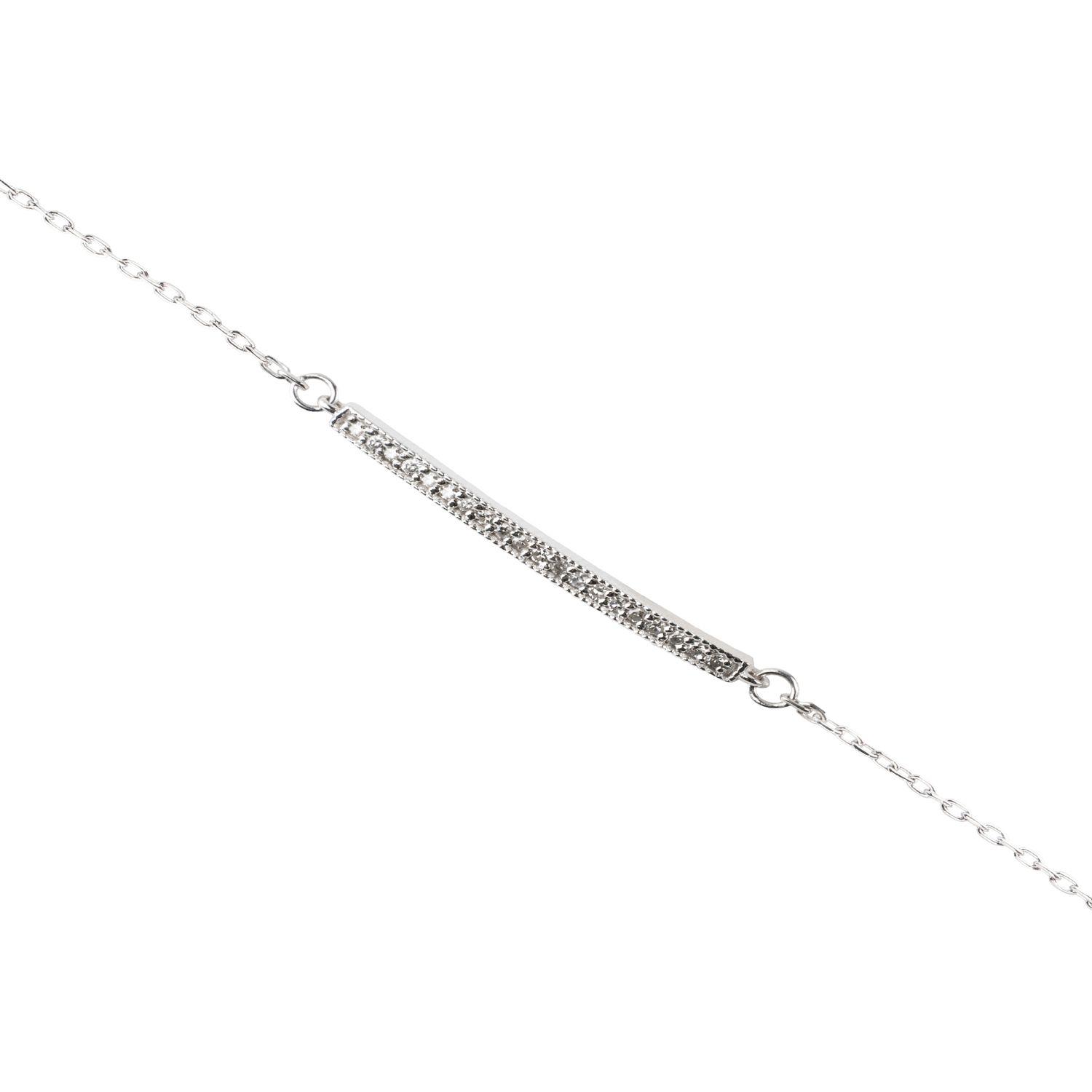 Pulsera Oro Blanco 18kt Diamantes 5Pts SI/H-1