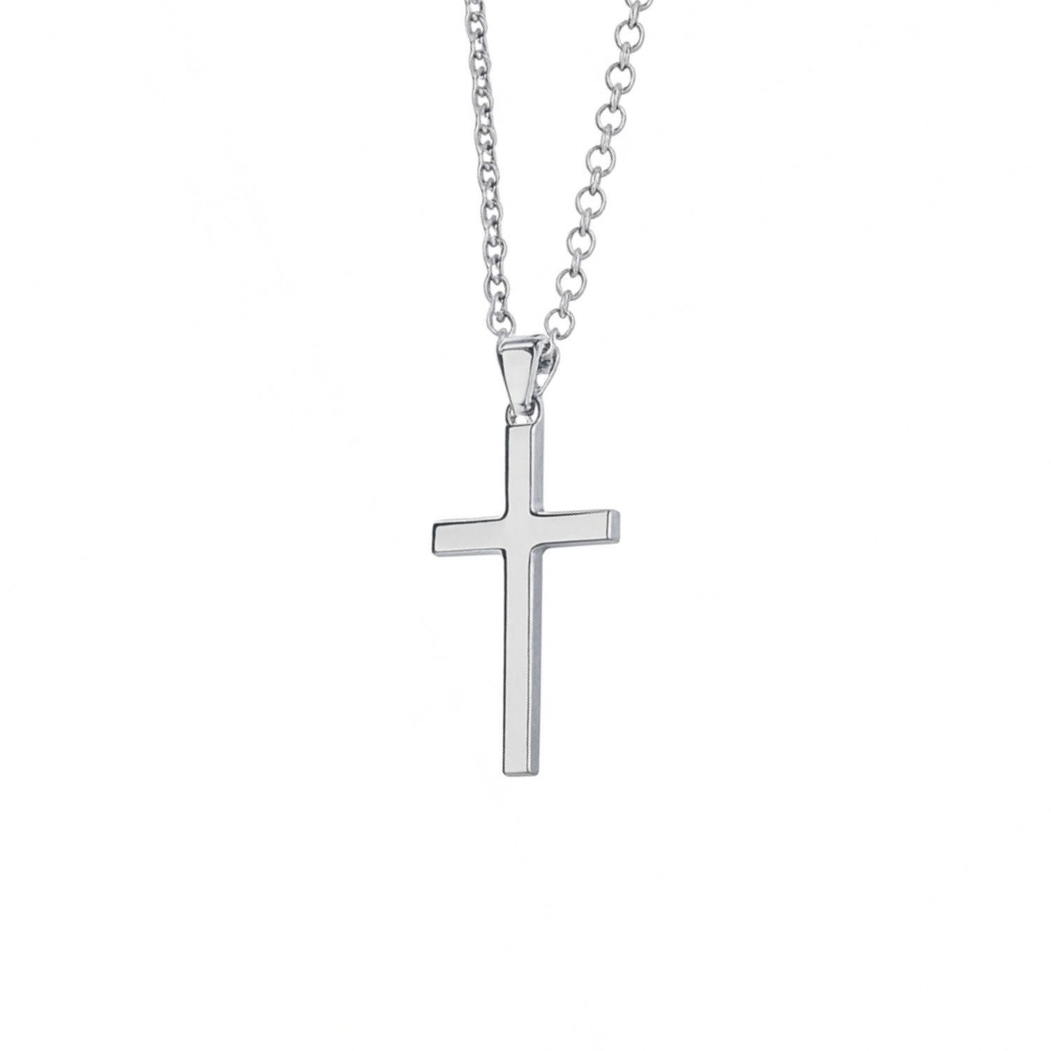 Colgante de Plata Esterlina 925 Cruz 25X15MM-2