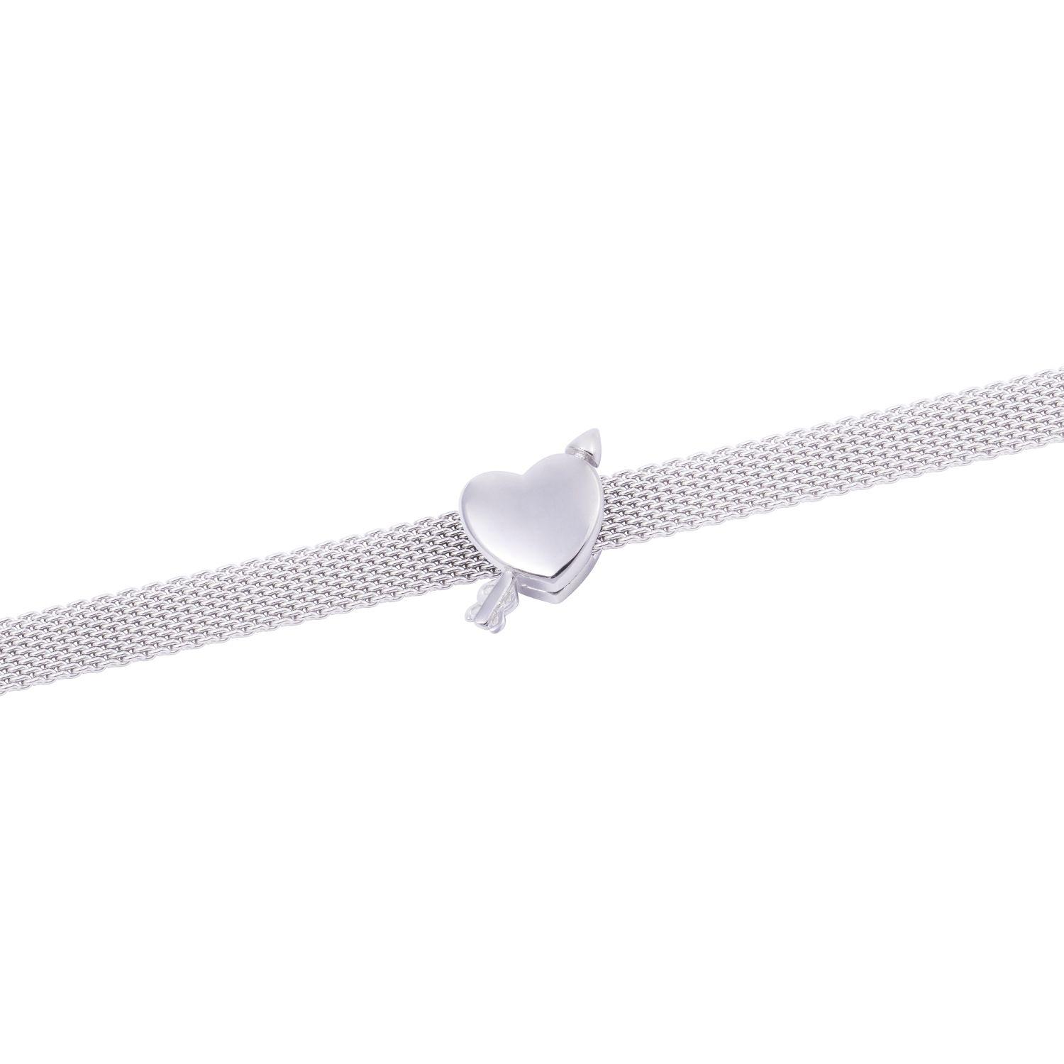 Dije de Plata broche Corazón con flecha-2
