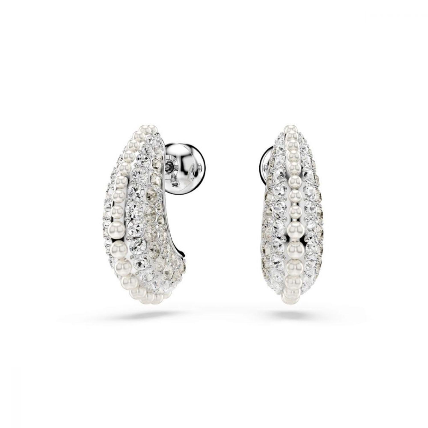 Aros Swarovski Sublima Blanco-0
