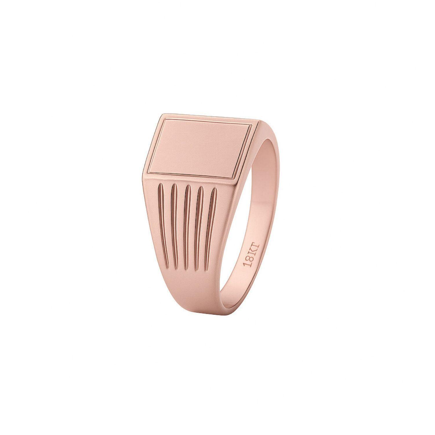 Anillo Oro 18kt Sello Clásico-0