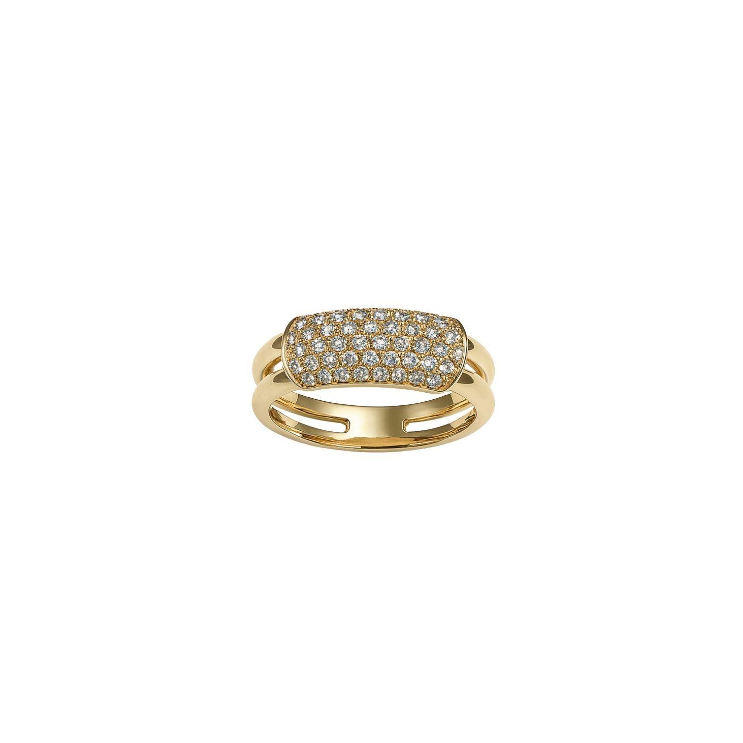 Anillo de Oro 18kt Diamantes de 57 Puntos es Corte Brillante SI/H-1