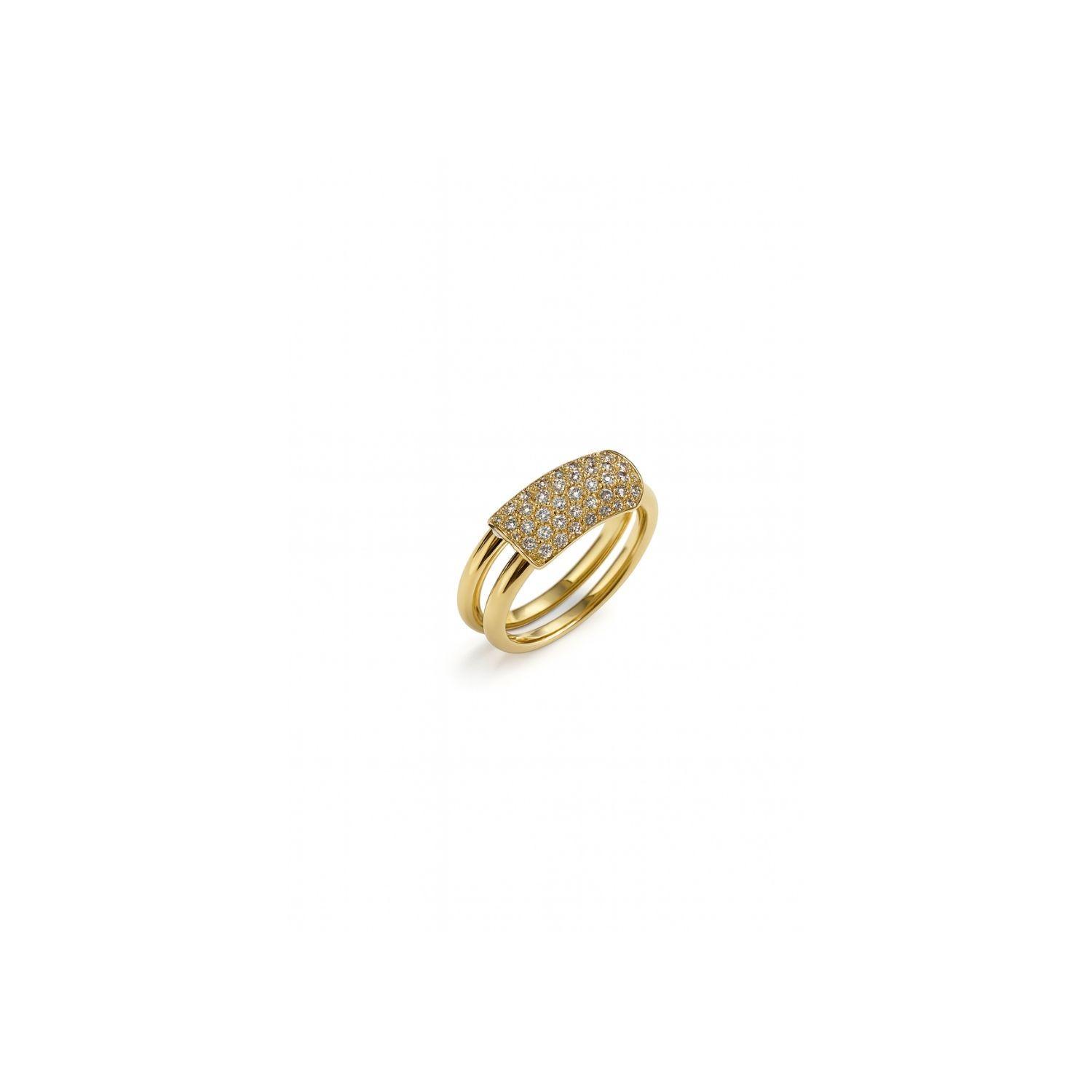 Anillo de Oro 18kt Diamantes de 57 Puntos es Corte Brillante SI/H-2