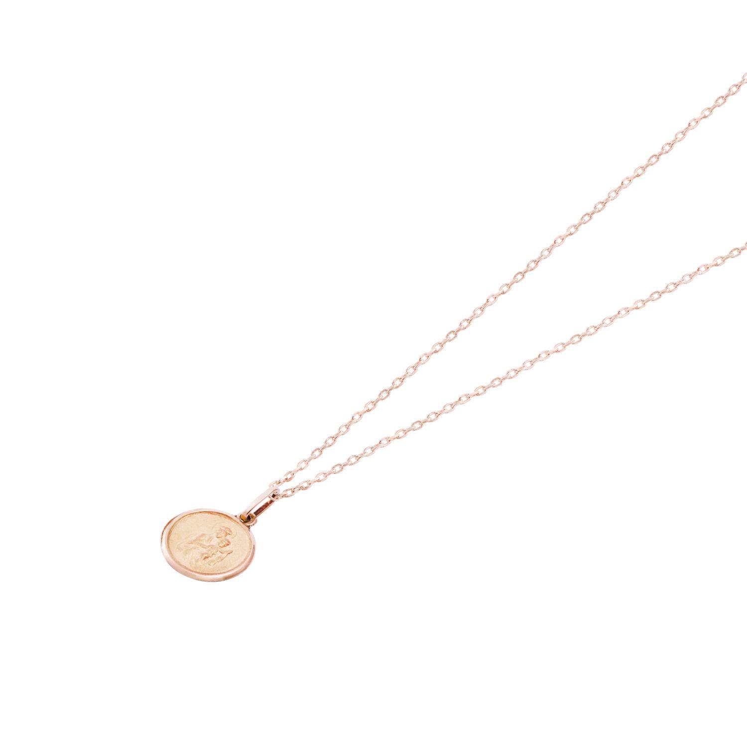 Colgante Virgen del Carmen Oro Miel 18kt-2