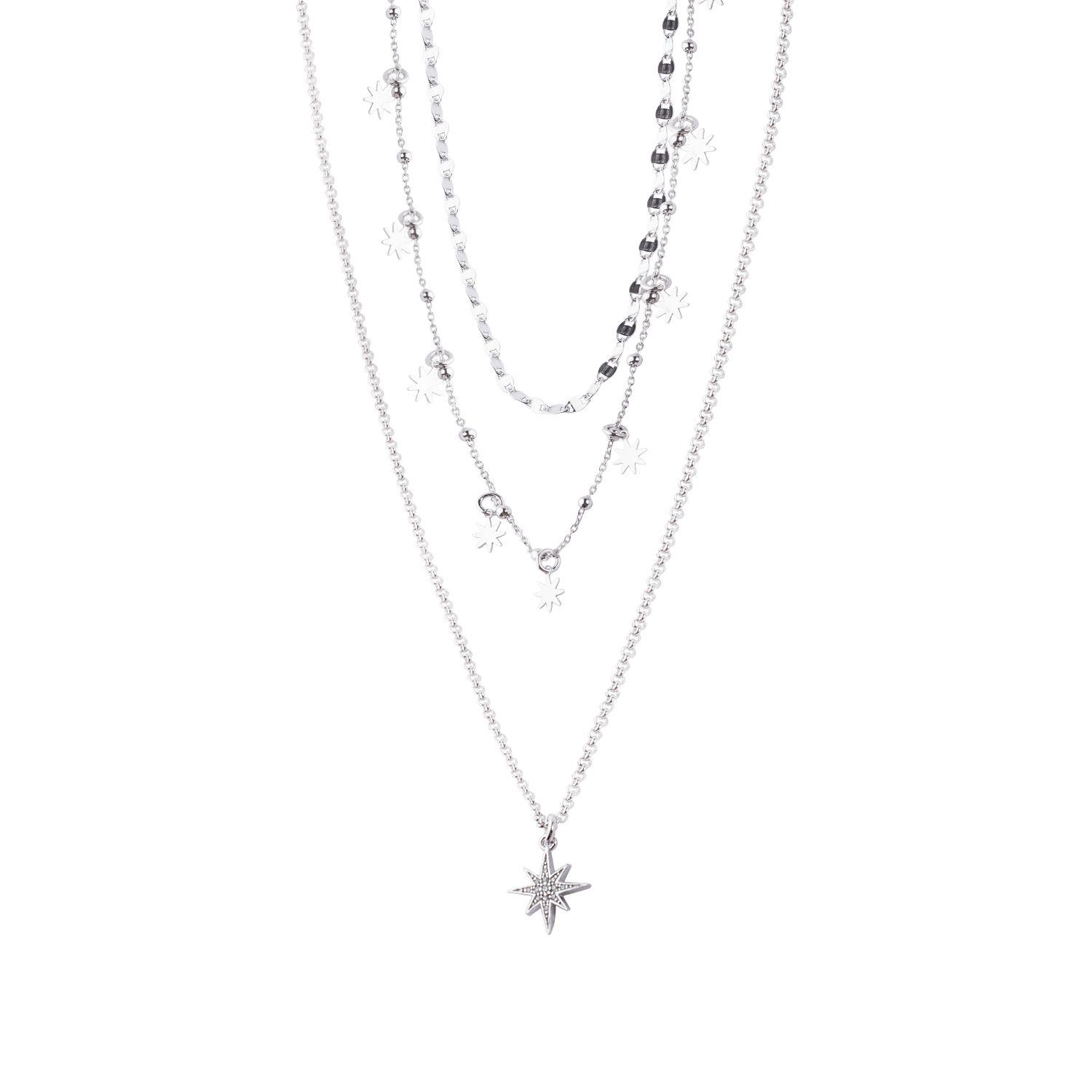 Collar de Plata Esterlina 925 Estrella de David-2