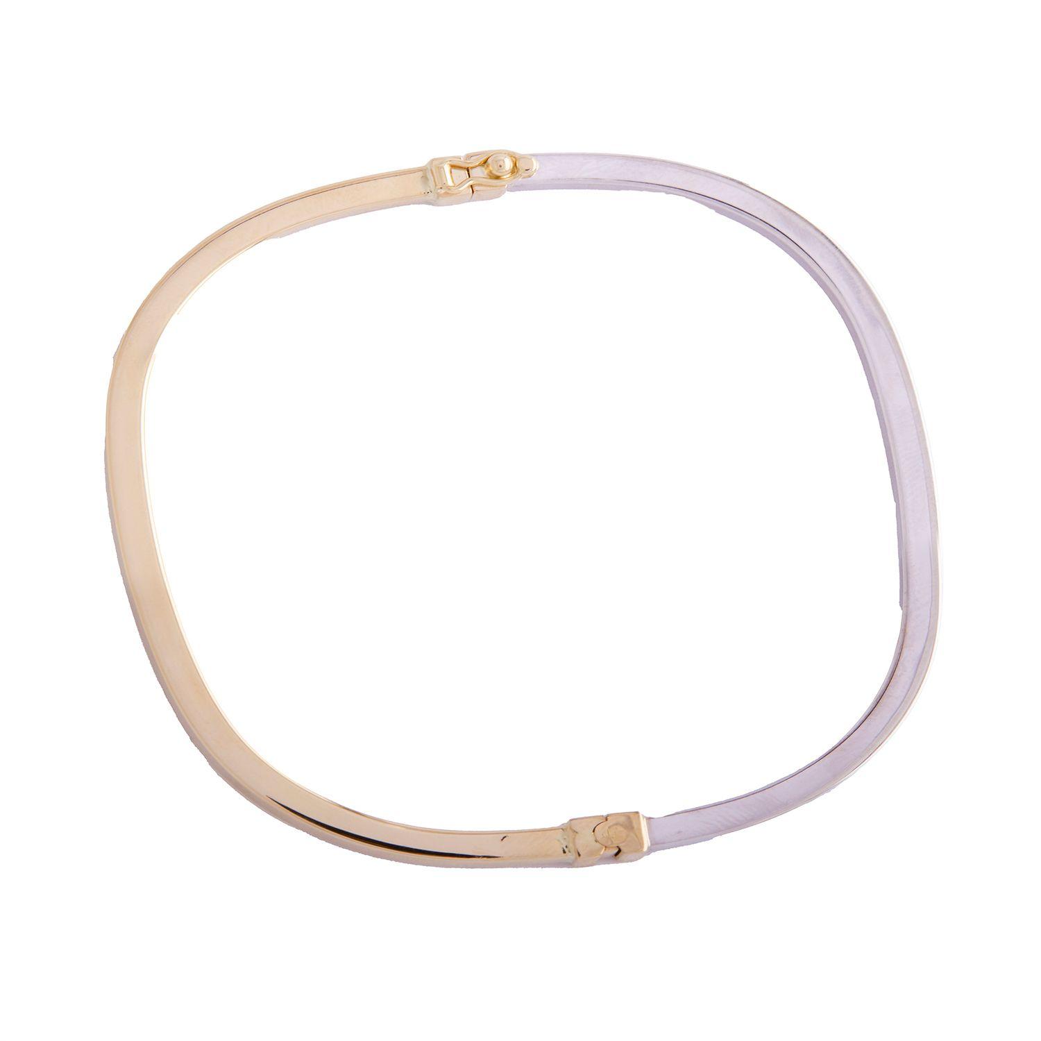Pulsera de Oro 18kt Esclava de Bicolor-0