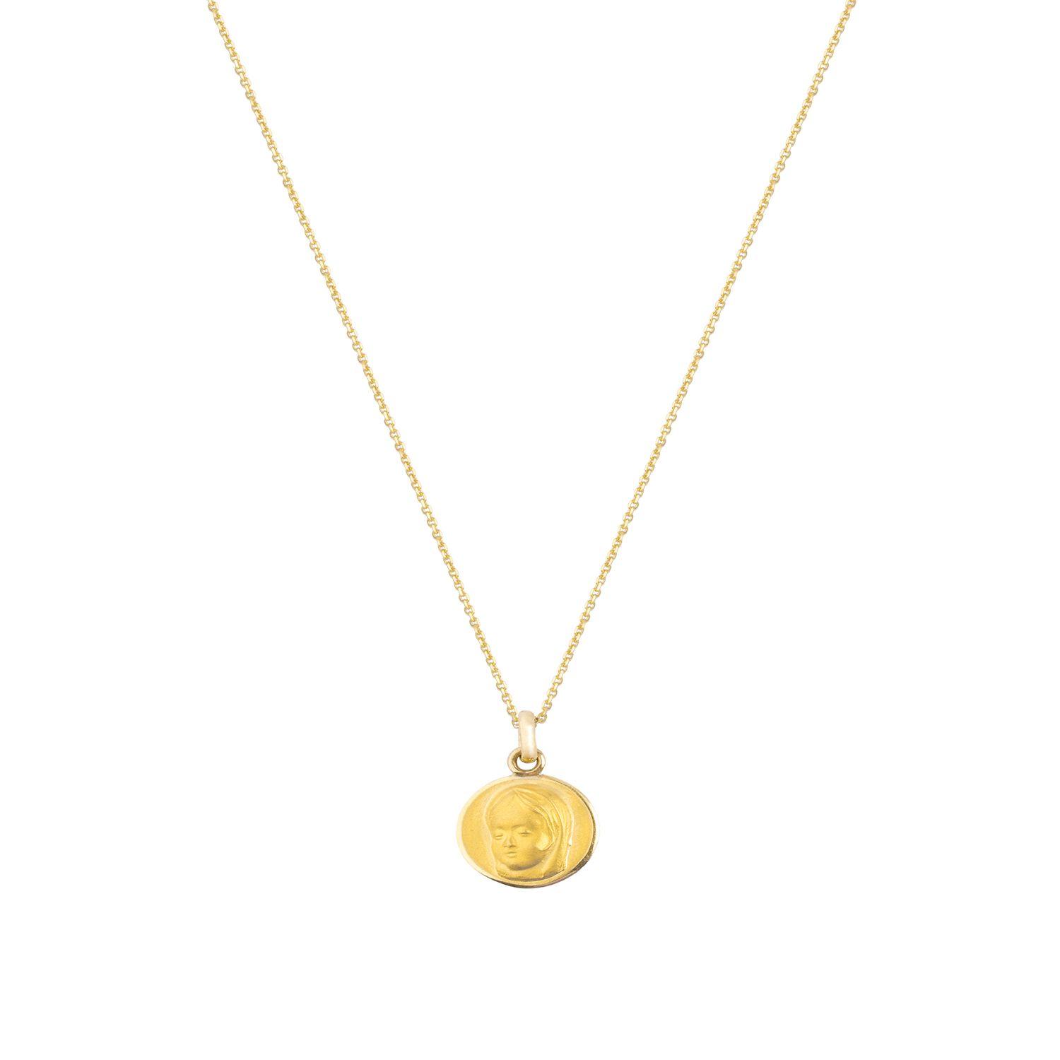 Colgante de Oro 18kt Virgen niña-1