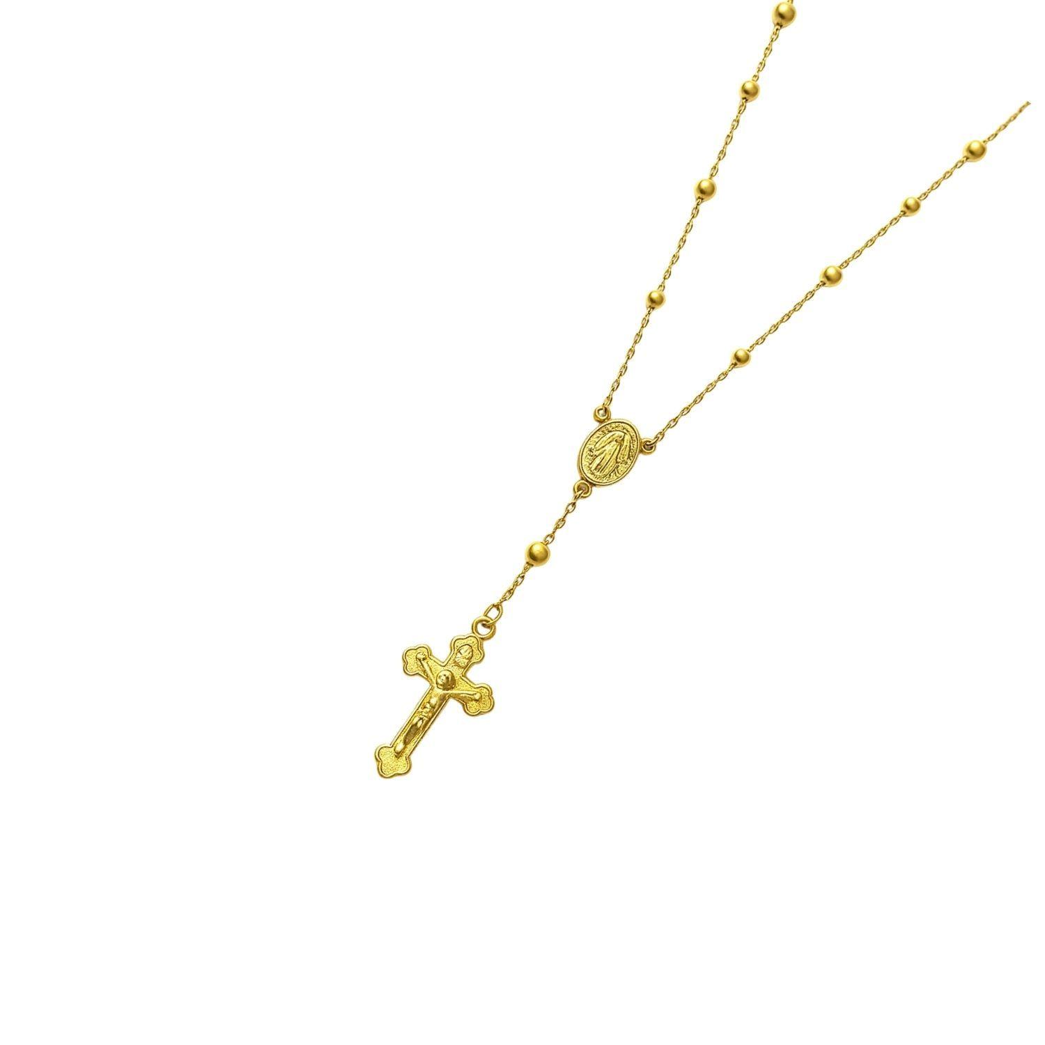 Collar Oro Amarillo 18kt Denario-5