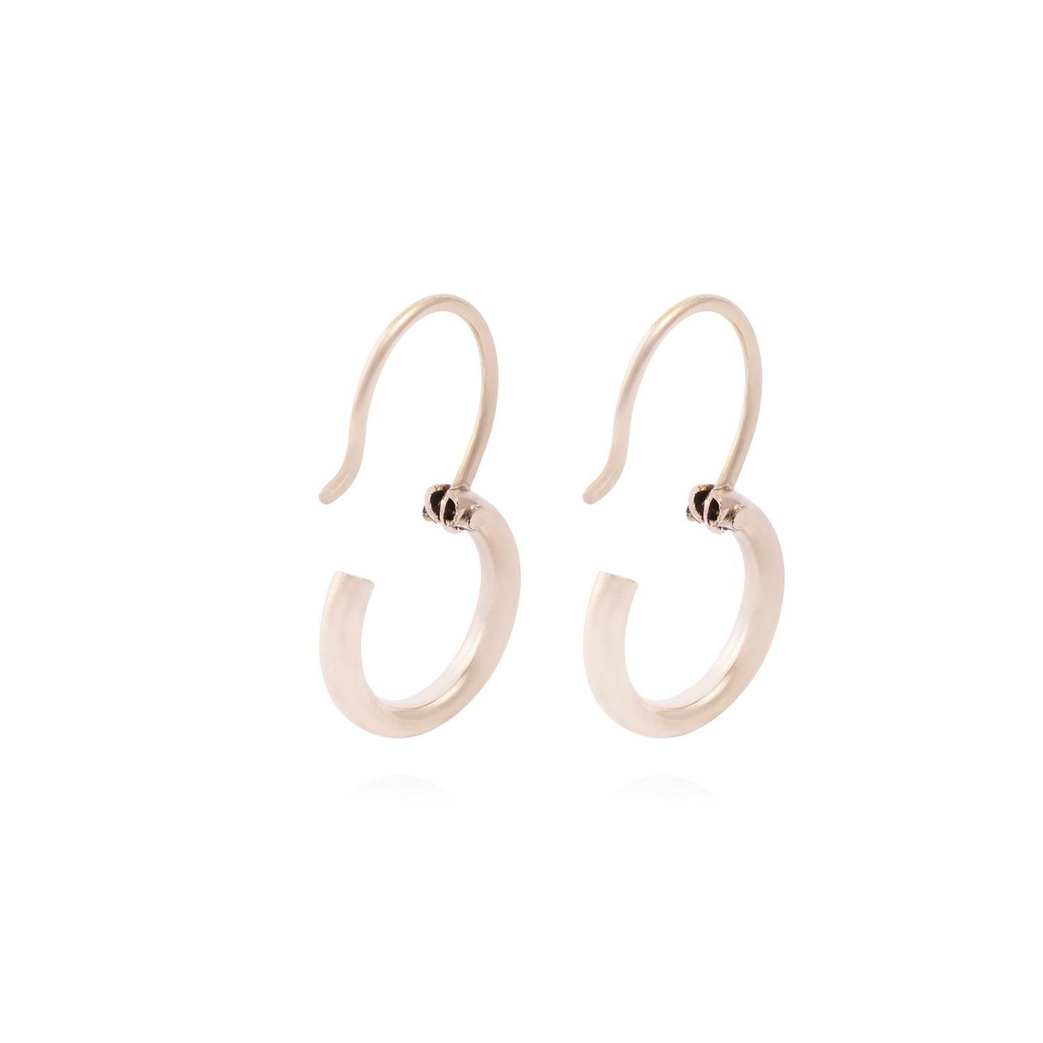 Aros Oro Miel de 18kt Argolla 10 mm-2