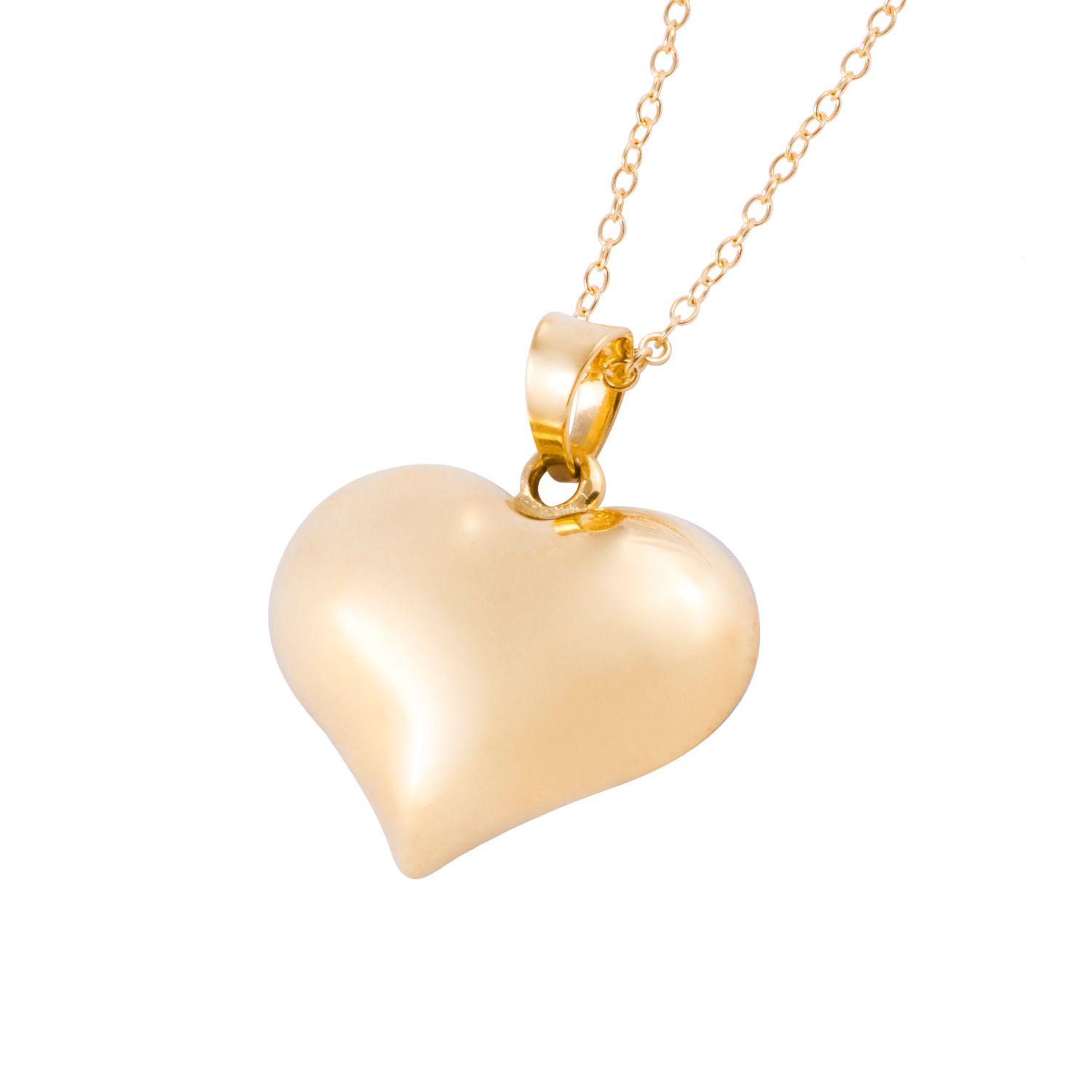 Collar de Oro 18kt Corazón central-1